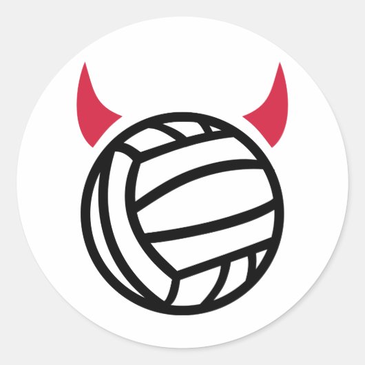 Wasserball Runder Aufkleber (Vorderseite)