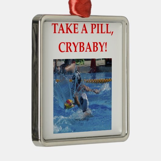 Wasserball Silbernes Ornament (Rechts)