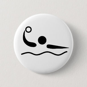 Wasserball Waterpolo Piktogramm Button
