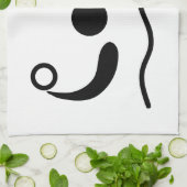 Wasserball Waterpolo Piktogramm Handtuch (Gefaltet)