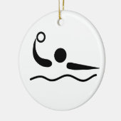 Wasserball Waterpolo Piktogramm Keramikornament (Links)