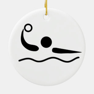 Wasserball Waterpolo Piktogramm Keramikornament