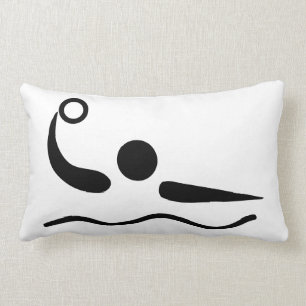 Wasserball Waterpolo Piktogramm Lendenkissen