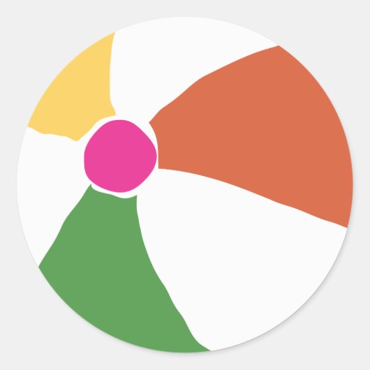 Wasserballaufkleber Runder Aufkleber (Vorderseite)