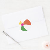 Wasserballaufkleber Runder Aufkleber (Umschlag)