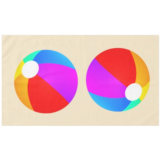 Wasserbälle Tischdecke (Vorderseite (Horizontal))