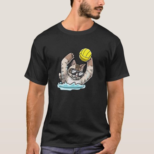Wasserballkatze T-Shirt (Vorderseite)