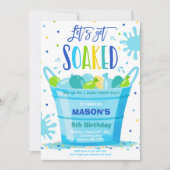 Wasserballon Birthday Party Sommerwasserballon Einladung (Vorderseite)