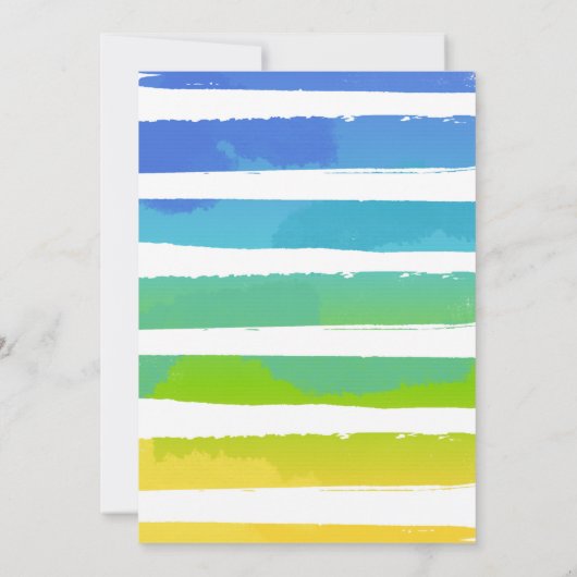 Wasserballon Birthday Party Sommerwasserballon Einladung (Rückseite)