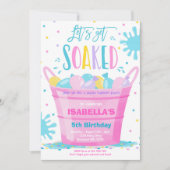 Wasserballon Birthday Party Sommerwasserballon Einladung (Vorderseite)
