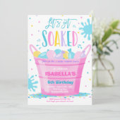 Wasserballon Birthday Party Sommerwasserballon Einladung (Stehend Vorderseite)