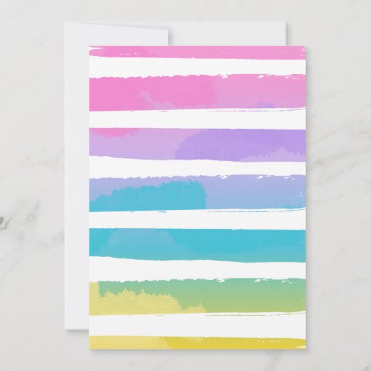 Wasserballon Birthday Party Sommerwasserballon Einladung (Rückseite)