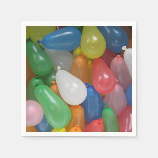 Wasserballon Geburtstagsparty Serviette (Vorderseite)