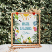 Wasserballon-Station Poster