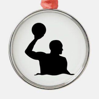 Wasserballspieler Silbernes Ornament