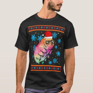 Wasserbär mit Weihnachtsmannmütze Mikrobiologie We T-Shirt