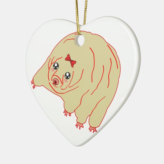 Wasserbär Niedlich Anime Tardigrade Keramikornament (Links)