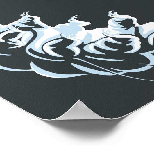 Wasserbär Poster (Ecke)