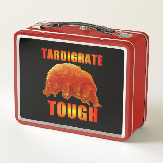Wasserbär tardigrade MetallLunchbox Metall Brotdose (Rückseite)