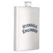 Wasserbauingenieur Wassertröpfchen Flachmann (Rechts)
