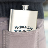 Wasserbauingenieur Wassertröpfchen Flachmann (Beispiel)
