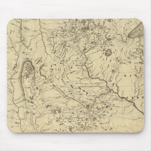 Wasserbecken des Flusses Mississippi Mousepad (Vorne)