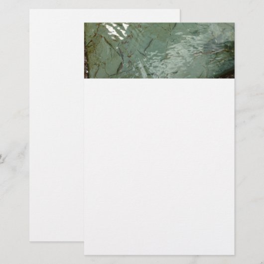 Wasserbedecktes Foto Briefpapier (Vorne/Hinten)