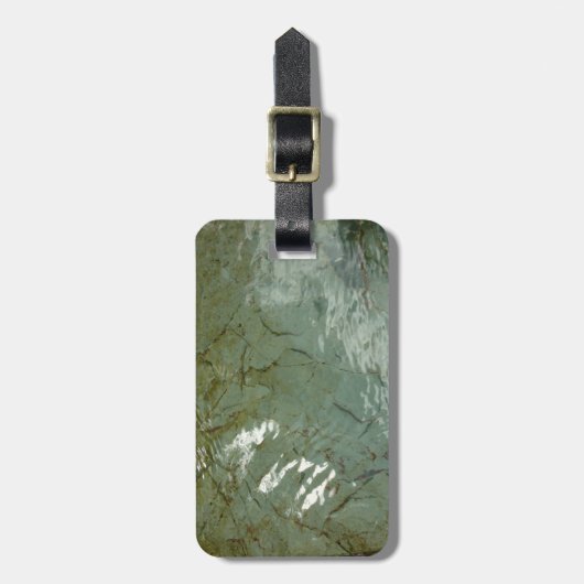 Wasserbedecktes Foto Gepäckanhänger (Vorderseite vertikal)