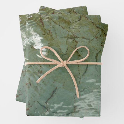 Wasserbedecktes Foto Geschenkpapier Set (Beispiel)