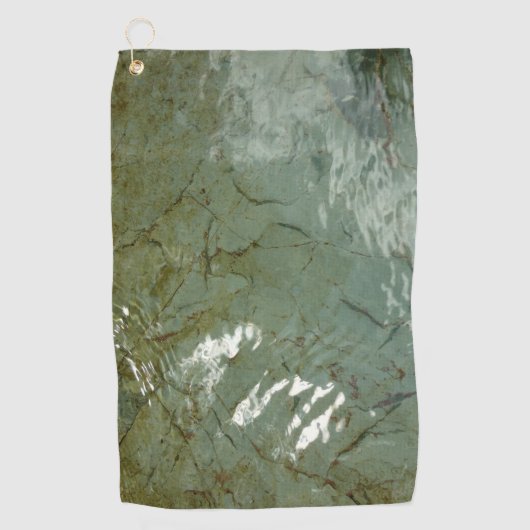 Wasserbedecktes Foto Golfhandtuch (Vorderseite)