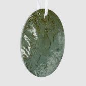 Wasserbedecktes Foto Ornament (Vorderseite)
