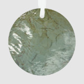 Wasserbedecktes Foto Ornament (Rückseite)