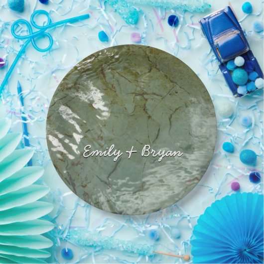 Wasserbedecktes Foto Pappteller (Party)