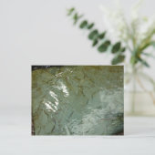 Wasserbedecktes Foto Postkarte (Stehend Vorderseite)