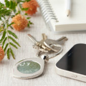 Wasserbedecktes Foto Schlüsselanhänger (Seite)