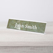 Wasserbedecktes Foto Schreibtischnamensplakette (Vorderseite )