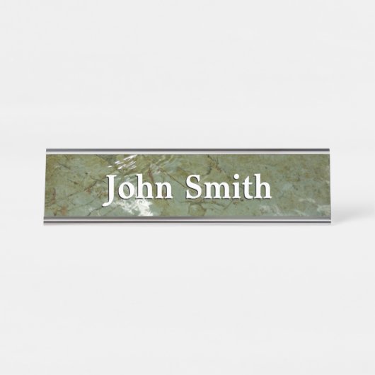 Wasserbedecktes Foto Schreibtischnamensplakette (Vorderseite )