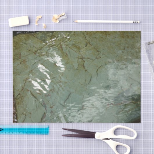 Wasserbedecktes Foto Seidenpapier (Handwerk)