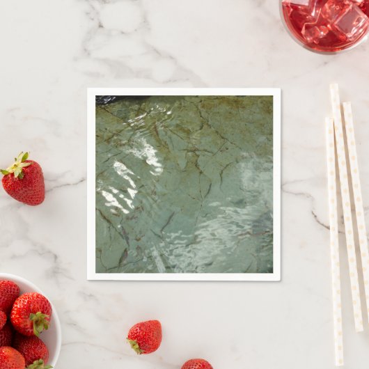 Wasserbedecktes Foto Serviette (Beispiel)