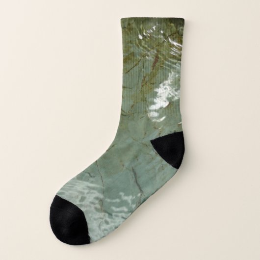 Wasserbedecktes Foto Socken (Links - Außen)