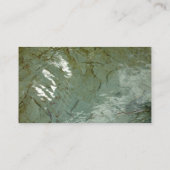 Wasserbedecktes Foto Visitenkarte (Rückseite)