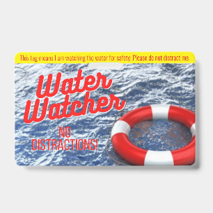 Wasserbeobachter-Tag für Schwimmbäder/Strand/Wasse Ausweis