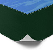 Wasserberg (dunkle Grenze) Poster (Ecke)