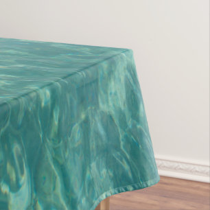Wasserbeschaffenheiten des karibischen Meergrüns Tischdecke