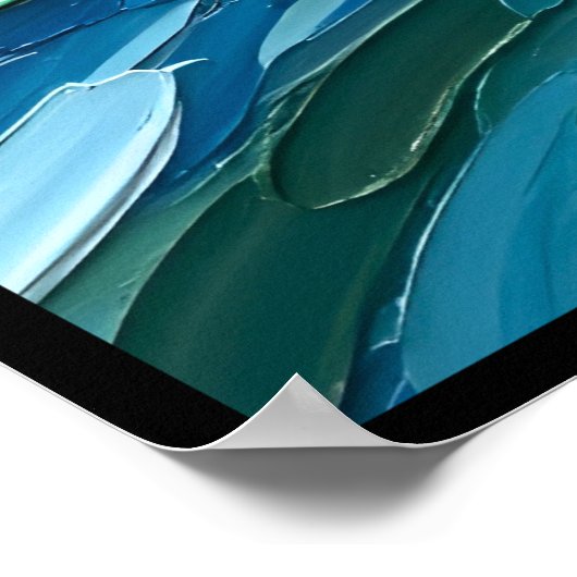 Wasserbewegung Kunst Poster (Ecke)