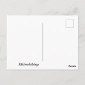 Wasserbild mit Foto Postkarte (Rückseite)