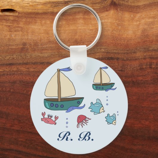 Wasserbild persönlich schlüsselanhänger (Vorderseite)