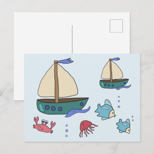 Wasserbild Postkarte (Vorne/Hinten)