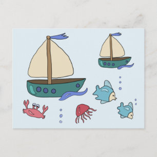 Wasserbild Postkarte