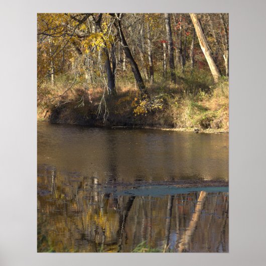 Wasserbild-Reflektionsplatz Poster (Vorne)